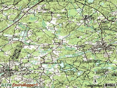 Stow topographic map