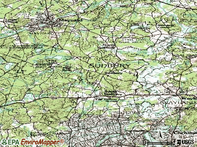 Sudbury topographic map