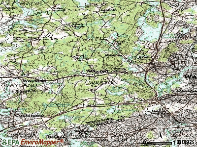 Weston topographic map