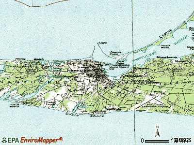 Nantucket topographic map