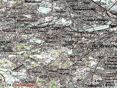 Brookline topographic map