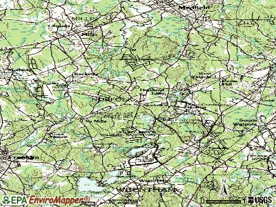 Norfolk topographic map