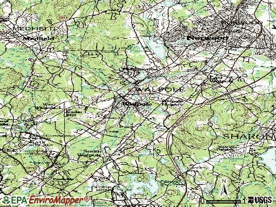 Carver topographic map