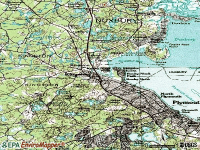 Kingston topographic map