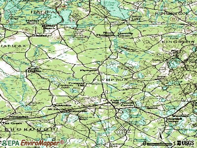 Plympton topographic map