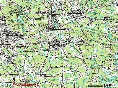 Whitman topographic map