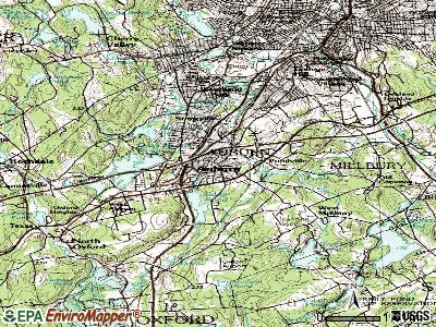 Auburn topographic map