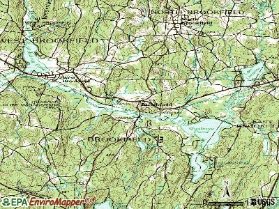 Brookfield topographic map