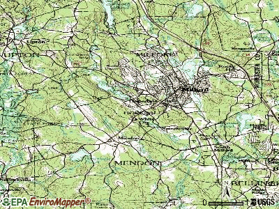 Hopedale topographic map