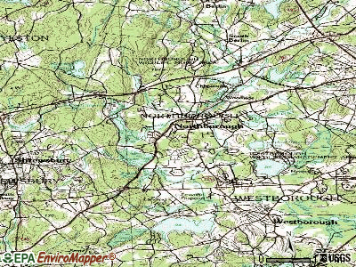 Northborough topographic map