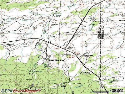 Teec Nos Pos topographic map