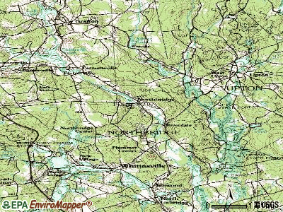 Northbridge topographic map