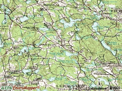Paxton topographic map
