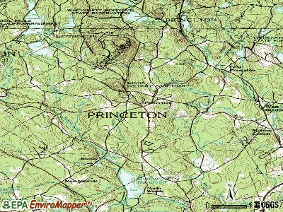 Princeton topographic map