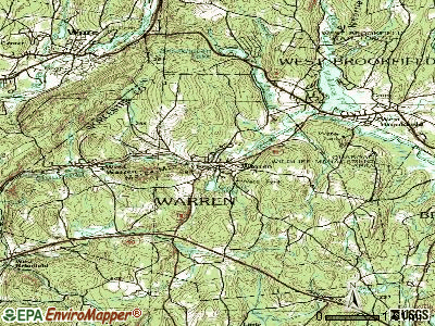 West Brookfield topographic map