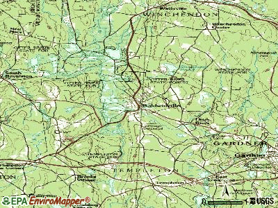 Baldwinville topographic map