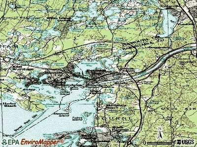 Buzzards Bay topographic map