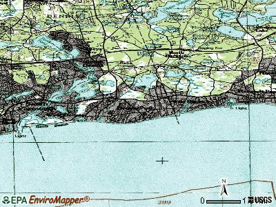Dennis Port topographic map