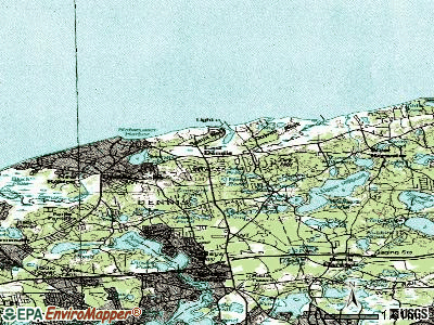 East Dennis topographic map