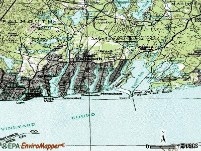East Falmouth topographic map