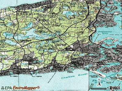 East Harwich topographic map