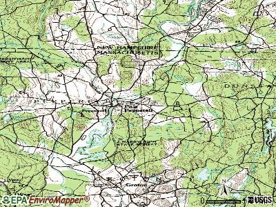 East Pepperell topographic map