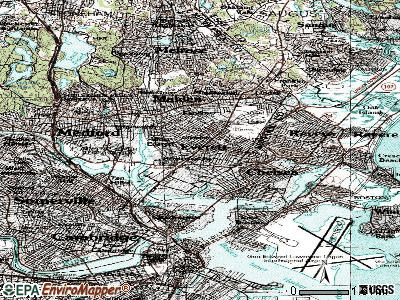 Everett topographic map