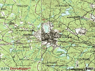 Gardner topographic map