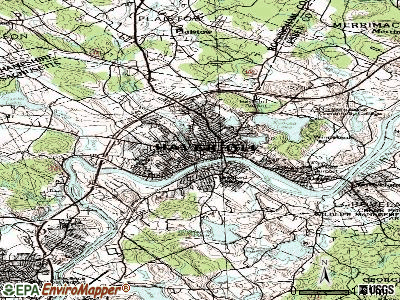 Haverhill topographic map