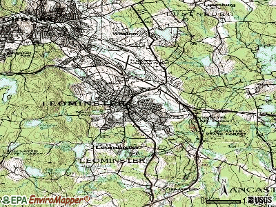 Leominster topographic map