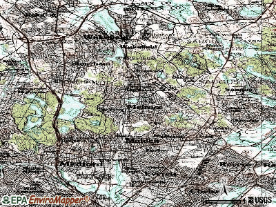Melrose topographic map