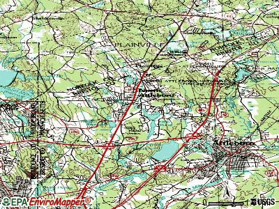 North Attleborough Center topographic map