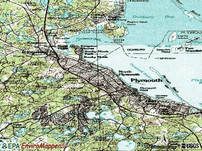 North Plymouth topographic map