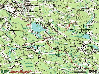 Norton Center topographic map