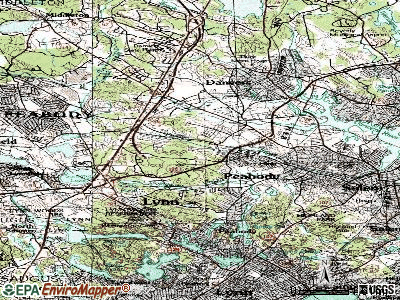 Peabody topographic map