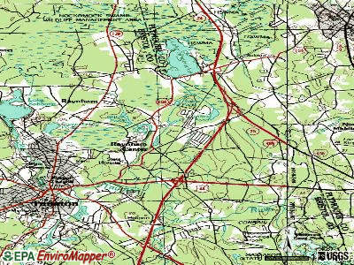 Raynham Center topographic map