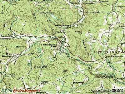 Shelburne Falls topographic map