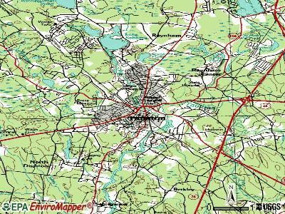 Taunton topographic map