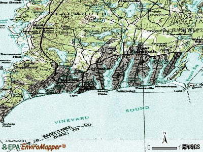 Teaticket topographic map