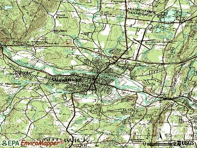 Westfield topographic map