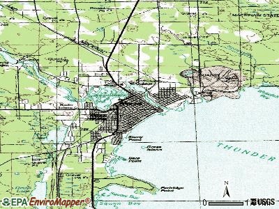 Alpena topographic map