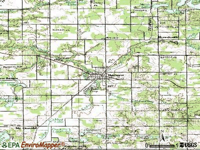 Bangor topographic map