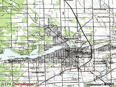 Beechwood topographic map
