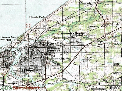 Benton Heights topographic map