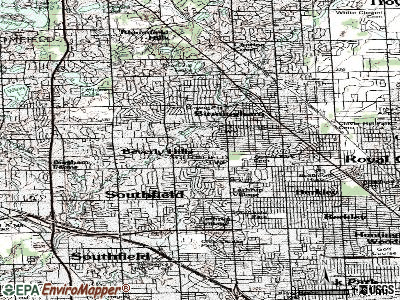 Beverly Hills topographic map