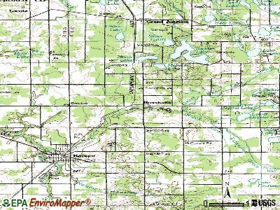 Breedsville topographic map