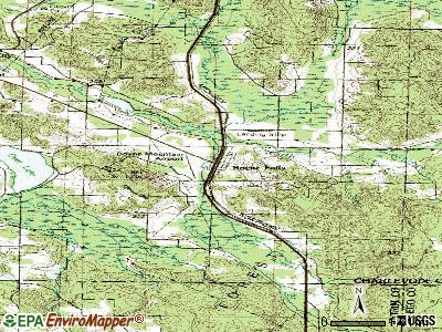 Bridgman topographic map