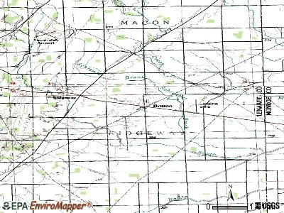 Britton topographic map
