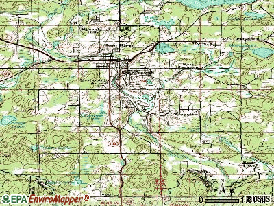 Caspian topographic map