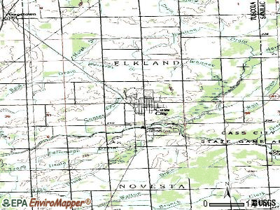 Cass City topographic map